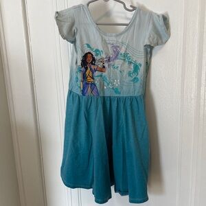 Jumping Beans Light Blue and Teal Kids Dress with Raya Design